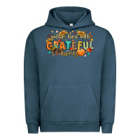 Pigment Midnight Navy gather here with grateful hearts Urban Hoodie - CowGirlArtShop