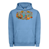 Pigment Pebble Blue gather here with grateful hearts Urban Hoodie - CowGirlArtShop