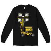 Black Towable Light Towers Long Sleeve Tee - LillyAllenDesigns
