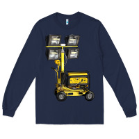 Navy Towable Light Towers Long Sleeve Tee - LillyAllenDesigns