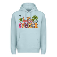 Blue Mist hello summer Premium Hoodie - JahusDesignShop