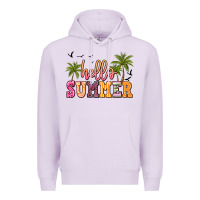 Lilac hello summer Premium Hoodie - JahusDesignShop