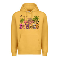 Mustard hello summer Premium Hoodie - JahusDesignShop