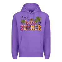 Purple hello summer Premium Hoodie - JahusDesignShop