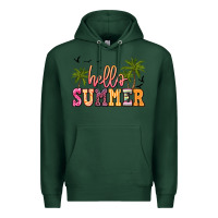 Sports Green hello summer Premium Hoodie - JahusDesignShop