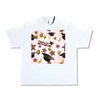 White 2022 to graduation seamless pattern Urban Heavy Tee - BundleAndBundleShop