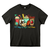 Asphalt 100 days of coffee and chaos coffee cups Heavy Core Tee - Zillion Design Studio