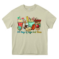 Mossy 100 days of coffee and chaos coffee cups Heavy Core Tee - Zillion Design Studio