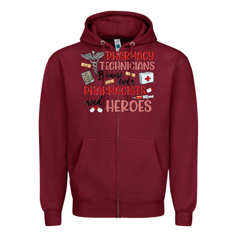 Pharmacy Technicians Zipper Hoodie by MaliasSmallBusiness | Teevron