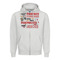 Dove Grey pharmacy technicians Zipper Hoodie - MaliasSmallBusiness