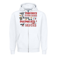White pharmacy technicians Zipper Hoodie - MaliasSmallBusiness