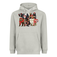 Moon Dust Christmas Bear Family Heavyweight Hoodie - LillyAllenDesigns
