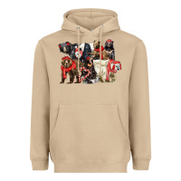Christmas Bear Family Heavyweight Hoodie | Teevron