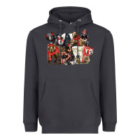 Smoke Christmas Bear Family Heavyweight Hoodie - LillyAllenDesigns