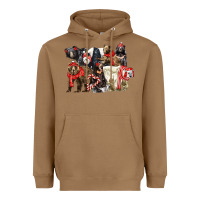 Toasted Coconut Christmas Bear Family Heavyweight Hoodie - LillyAllenDesigns