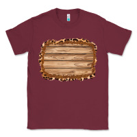 Burgundy wood leopard and shimmer background 3200x2400 Classic Tee - AdoDesignShop
