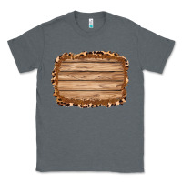 Charcoal Heather wood leopard and shimmer background 3200x2400 Classic Tee - AdoDesignShop