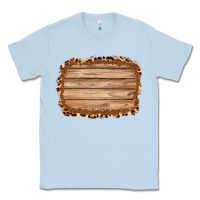 Dusty Blue wood leopard and shimmer background 3200x2400 Classic Tee - AdoDesignShop