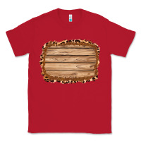 Red wood leopard and shimmer background 3200x2400 Classic Tee - AdoDesignShop