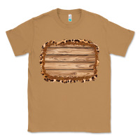 Toasted Coconut wood leopard and shimmer background 3200x2400 Classic Tee - AdoDesignShop