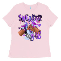 Bubblegum Pink Purple galaxy sneaker girl Ladies Tee - RanaPortraitStore