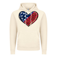 Vintage Artic leopard with american flag Vintage Hoodie - RanaPortraitStore