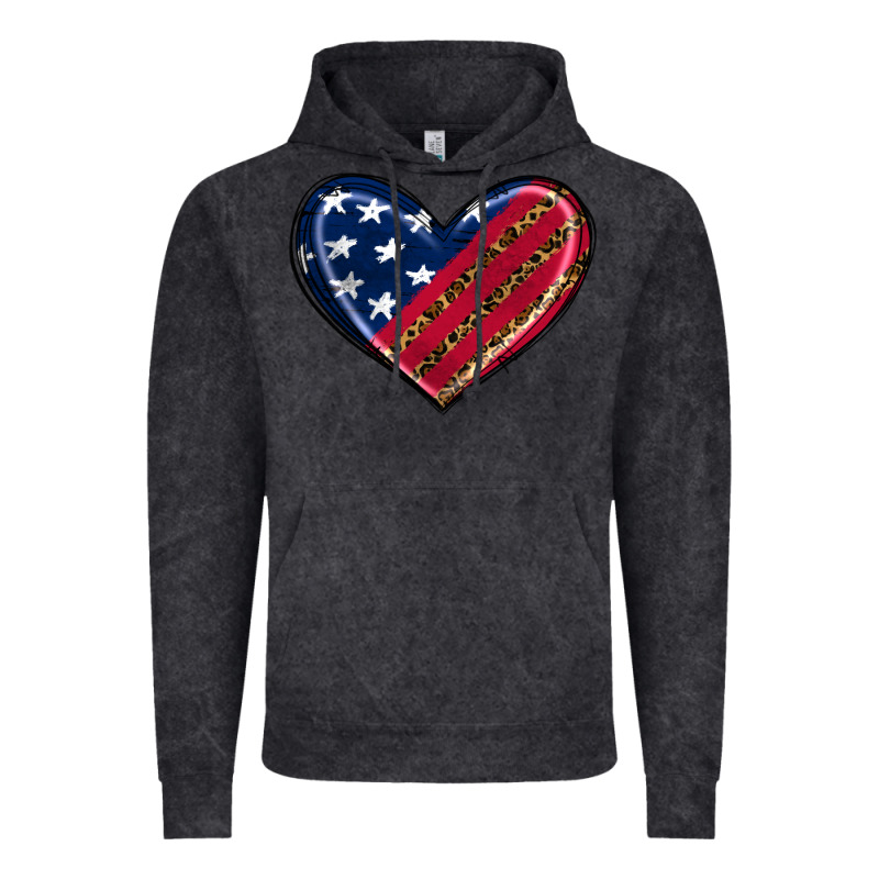Leopard With American Flag Vintage Hoodie by RanaPortraitStore | Teevron