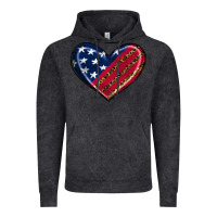 Vintage Black leopard with american flag Vintage Hoodie - RanaPortraitStore