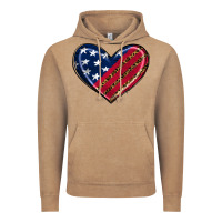 Vintage Coffee leopard with american flag Vintage Hoodie - RanaPortraitStore