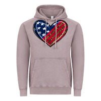 Vintage Zinc leopard with american flag Vintage Hoodie - RanaPortraitStore