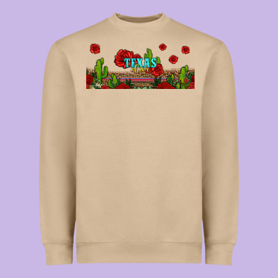 Texas Chica Heavyweight Sweatshirt Designed By Jasminsmagicworld