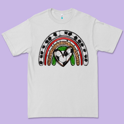 Soccer Rainbow Premium Tee Designed By Zillion Design Studio