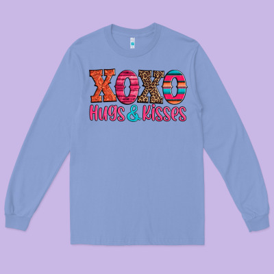 Xoxo Hugs And Kisses Long Sleeve Tee Designed By Jasminsmagicworld