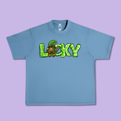 St Patricks Day Lucky Gnome Urban Heavy Tee Designed By Jasminsmagicworld
