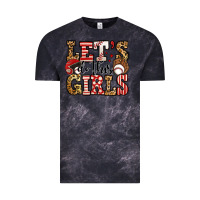 Cloud Black let's do this girls baseball Vintage Tee - Jasminsmagicworld