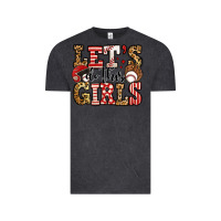 Vintage Black let's do this girls baseball Vintage Tee - Jasminsmagicworld