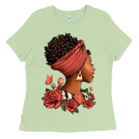 Matcha She who kneels before god can stand before anyone Ladies Tee - RanaPortraitStore