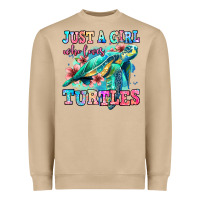 Just A Girl Who Loves Turtles Heavyweight Sweatshirt | Teevron