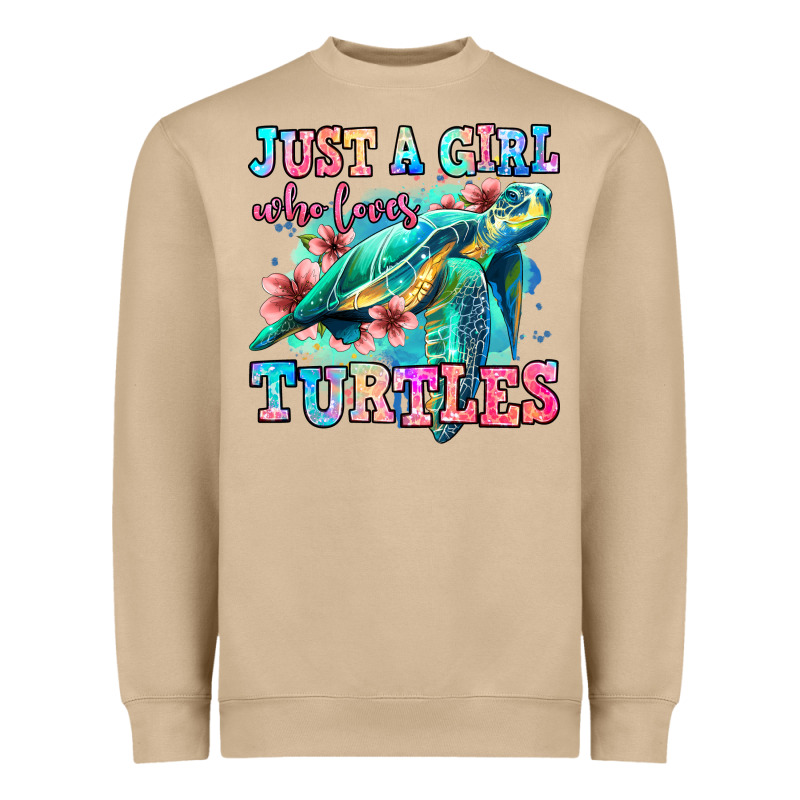 Just A Girl Who Loves Turtles Heavyweight Sweatshirt by Jasminsmagicworld | Teevron