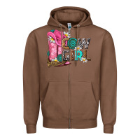 Chestnut western cowgirl Zipper Hoodie - NancyCooperArtShop