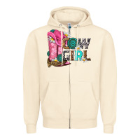 Sandshell western cowgirl Zipper Hoodie - NancyCooperArtShop