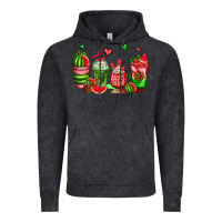 Vintage Black watermelon coffee cups Vintage Hoodie - AdoDesignShop
