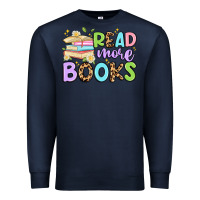 Navy read more books Premium Sweatshirt - Artiststas