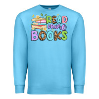 Ocean Blue read more books Premium Sweatshirt - Artiststas