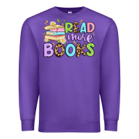 Purple read more books Premium Sweatshirt - Artiststas