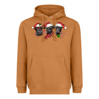 Meerkat Christmas Black Angus Cows Heavyweight Hoodie - LillyAllenDesigns