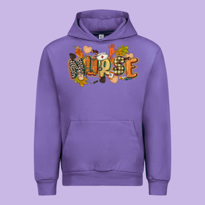 Fall Nurse Urban Hoodie Designed By Cowgirlartshop