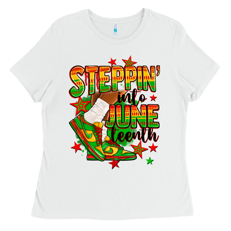 Steppin' Into Juneteenth Ladies Tee by RanaPortraitStore | Teevron