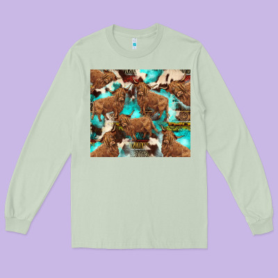 Astec Cowhide Highlands Cow Long Sleeve Tee Designed By Barkaloodesign