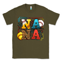Army Green Baseball and Softball nana Classic Tee - LillyAllenDesigns